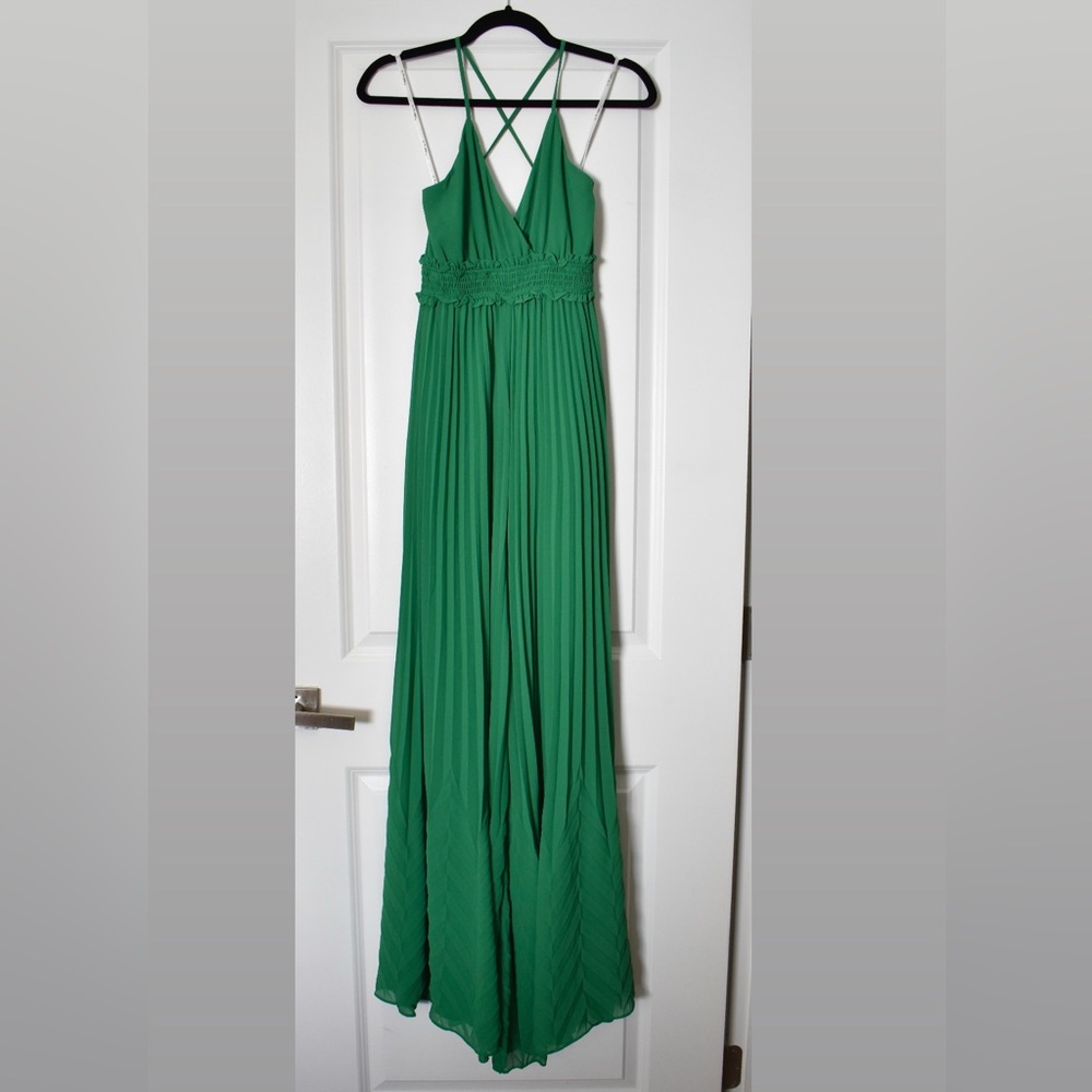 The Clothing Company Green Wide Leg Jumpsuit